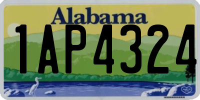 AL license plate 1AP4324