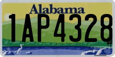 AL license plate 1AP4328
