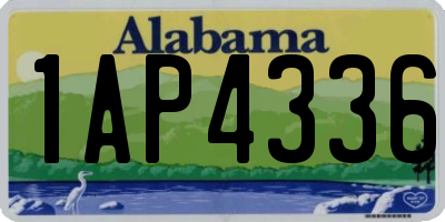 AL license plate 1AP4336