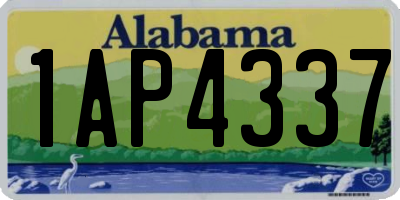 AL license plate 1AP4337