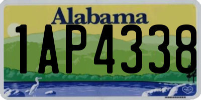 AL license plate 1AP4338