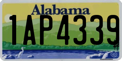 AL license plate 1AP4339