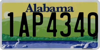 AL license plate 1AP4340