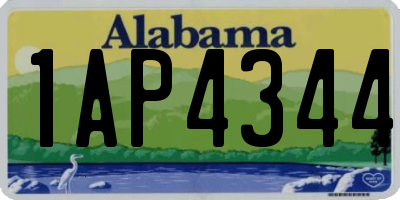 AL license plate 1AP4344