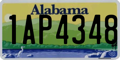 AL license plate 1AP4348