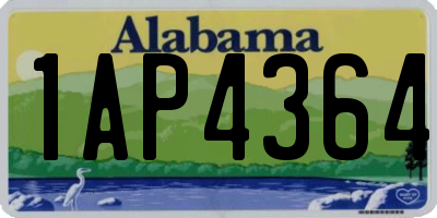 AL license plate 1AP4364