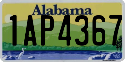 AL license plate 1AP4367