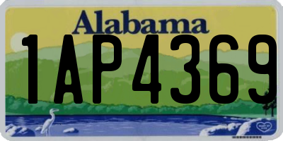 AL license plate 1AP4369
