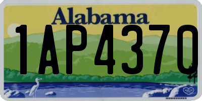 AL license plate 1AP4370