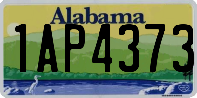 AL license plate 1AP4373