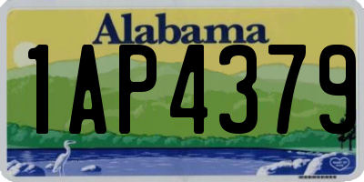 AL license plate 1AP4379