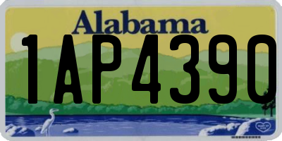 AL license plate 1AP4390