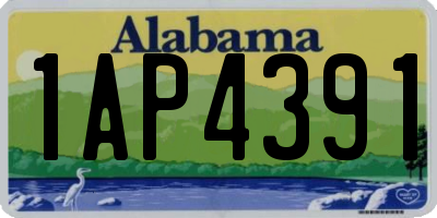 AL license plate 1AP4391