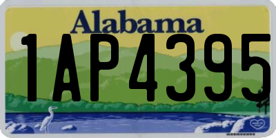 AL license plate 1AP4395