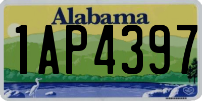 AL license plate 1AP4397