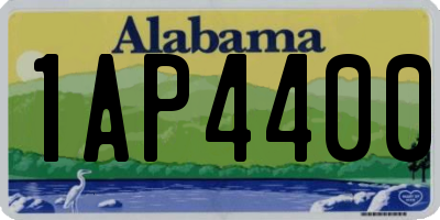 AL license plate 1AP4400