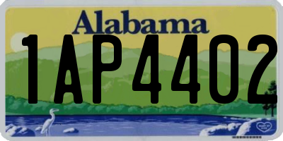 AL license plate 1AP4402
