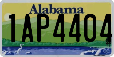 AL license plate 1AP4404