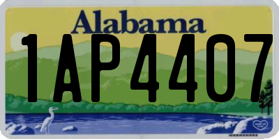 AL license plate 1AP4407
