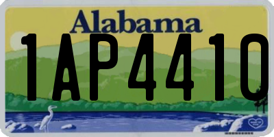 AL license plate 1AP4410