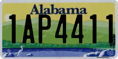 AL license plate 1AP4411