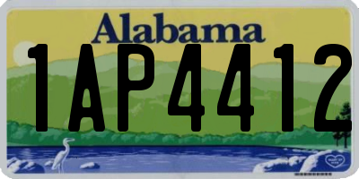 AL license plate 1AP4412