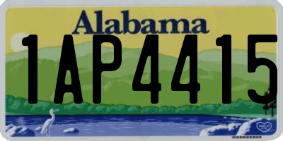 AL license plate 1AP4415