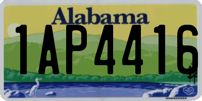 AL license plate 1AP4416