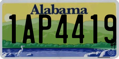 AL license plate 1AP4419