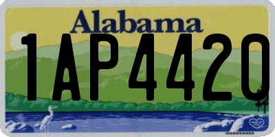 AL license plate 1AP4420