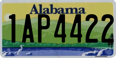 AL license plate 1AP4422