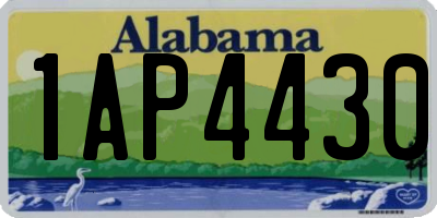 AL license plate 1AP4430