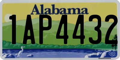 AL license plate 1AP4432