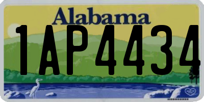 AL license plate 1AP4434