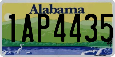 AL license plate 1AP4435