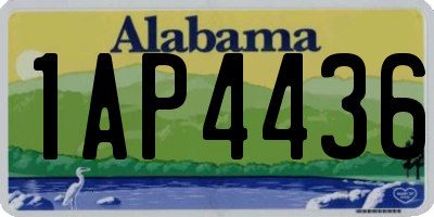 AL license plate 1AP4436