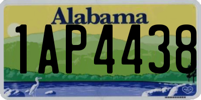 AL license plate 1AP4438