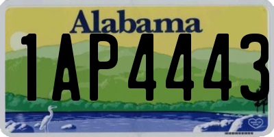 AL license plate 1AP4443