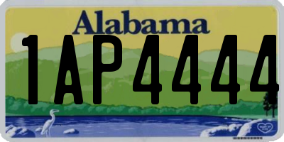 AL license plate 1AP4444