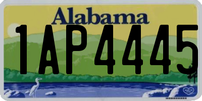AL license plate 1AP4445