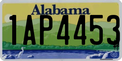 AL license plate 1AP4453