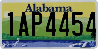 AL license plate 1AP4454