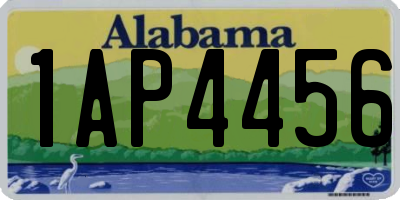 AL license plate 1AP4456