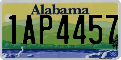 AL license plate 1AP4457