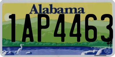 AL license plate 1AP4463