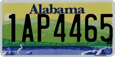 AL license plate 1AP4465