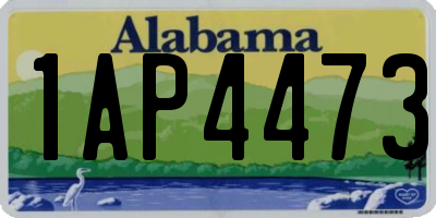 AL license plate 1AP4473