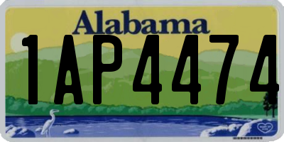 AL license plate 1AP4474