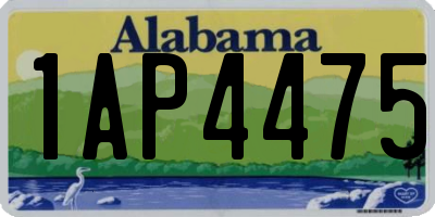 AL license plate 1AP4475