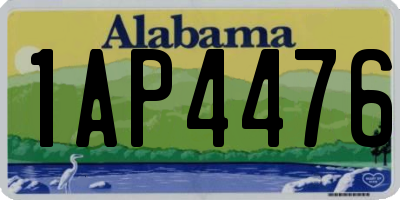 AL license plate 1AP4476
